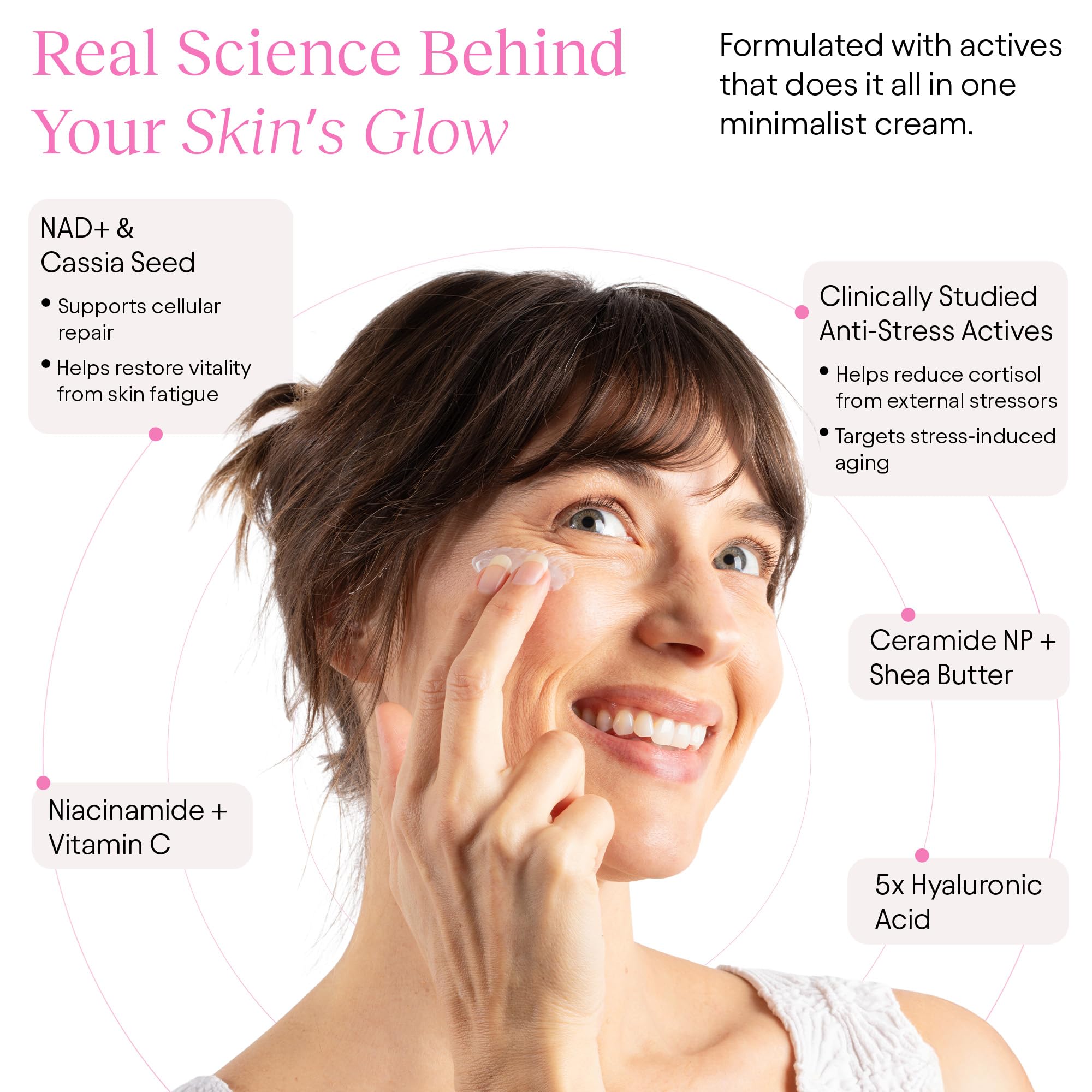 Side view of Jiyu Korean skincare cream 50 milliliters