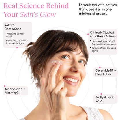 Side view of Jiyu Korean skincare cream 50 milliliters