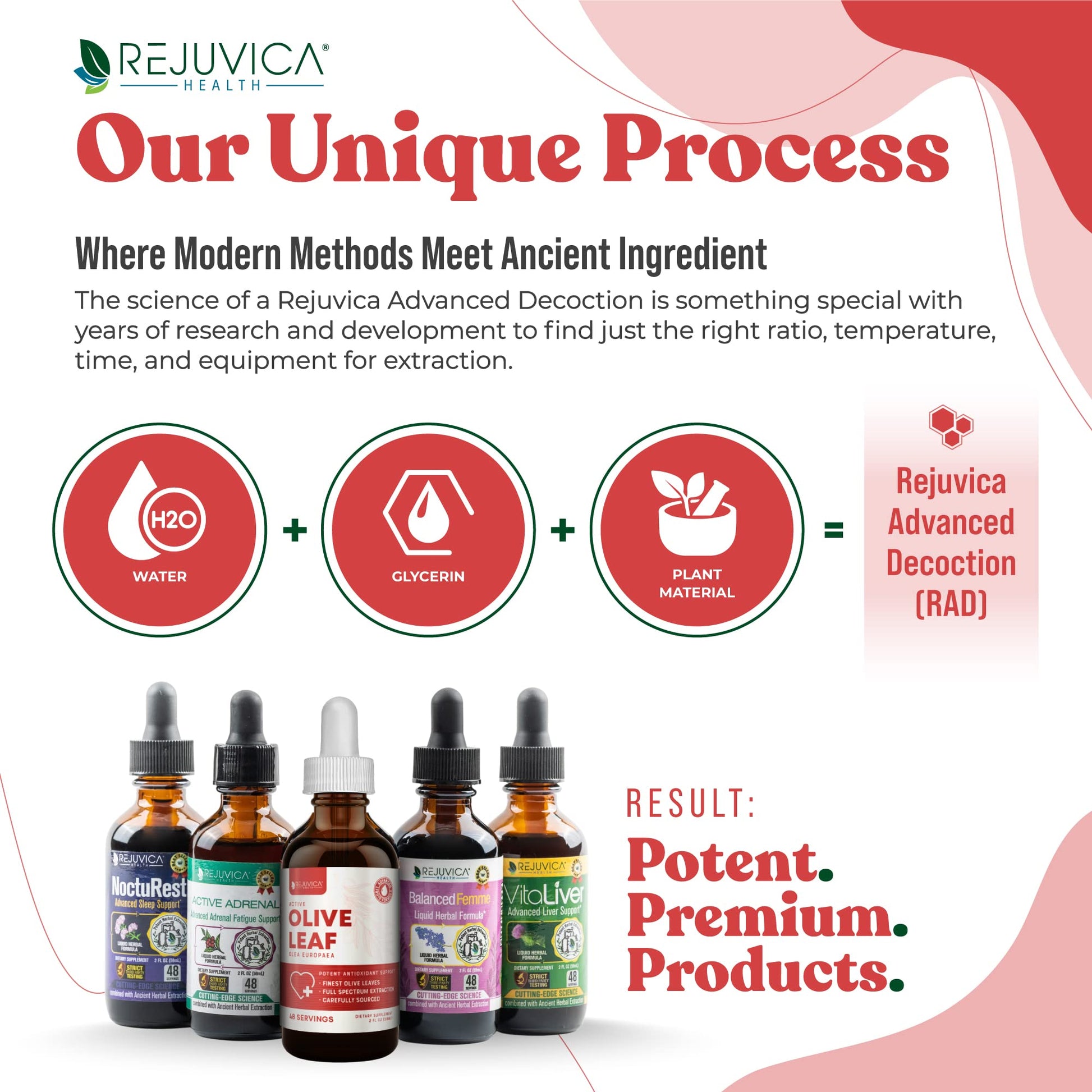 Rejuvica Health wellness tincture bottle with a liquid dropper for fast absorbing daily heart care.
