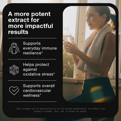 Back label view of Toniiq Olive Leaf Extract showing dietary supplement facts and ingredients