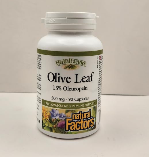 Natural Factors HerbalFactors Olive Leaf standardized 15 percent oleuropein
