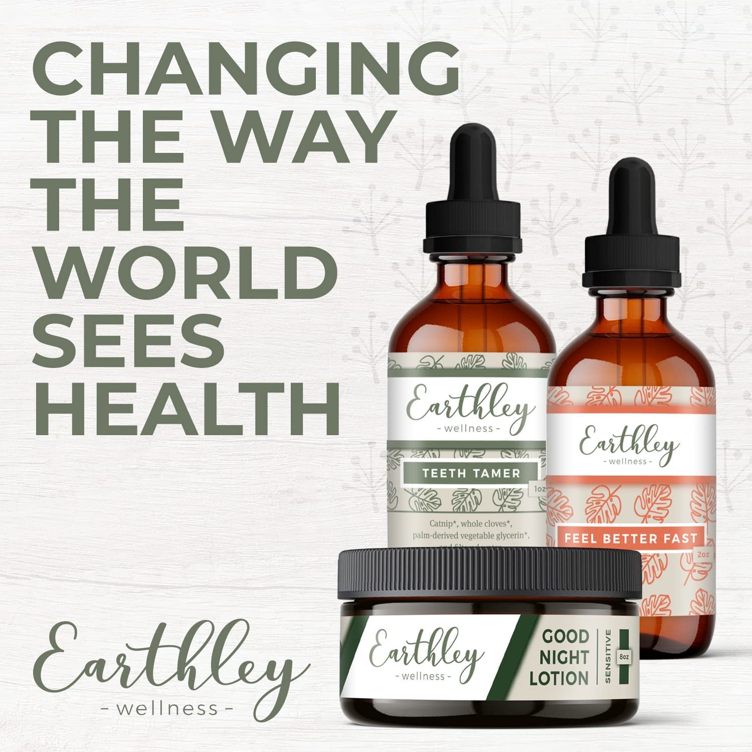 Side angle of the 1 Fluid Ounce dropper bottle for Earthley Wellness herbal earache remedy