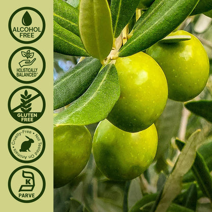 Close up of standardized olive leaf extract branding