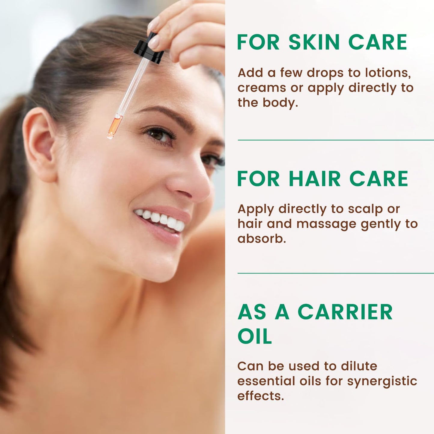 Premium glass bottle of organic skin moisturizer used for facial massage