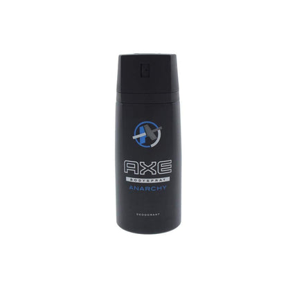 Side view of the imported Axe Anarchy for men deodorant spray cans showcasing ingredients and usage instructions.