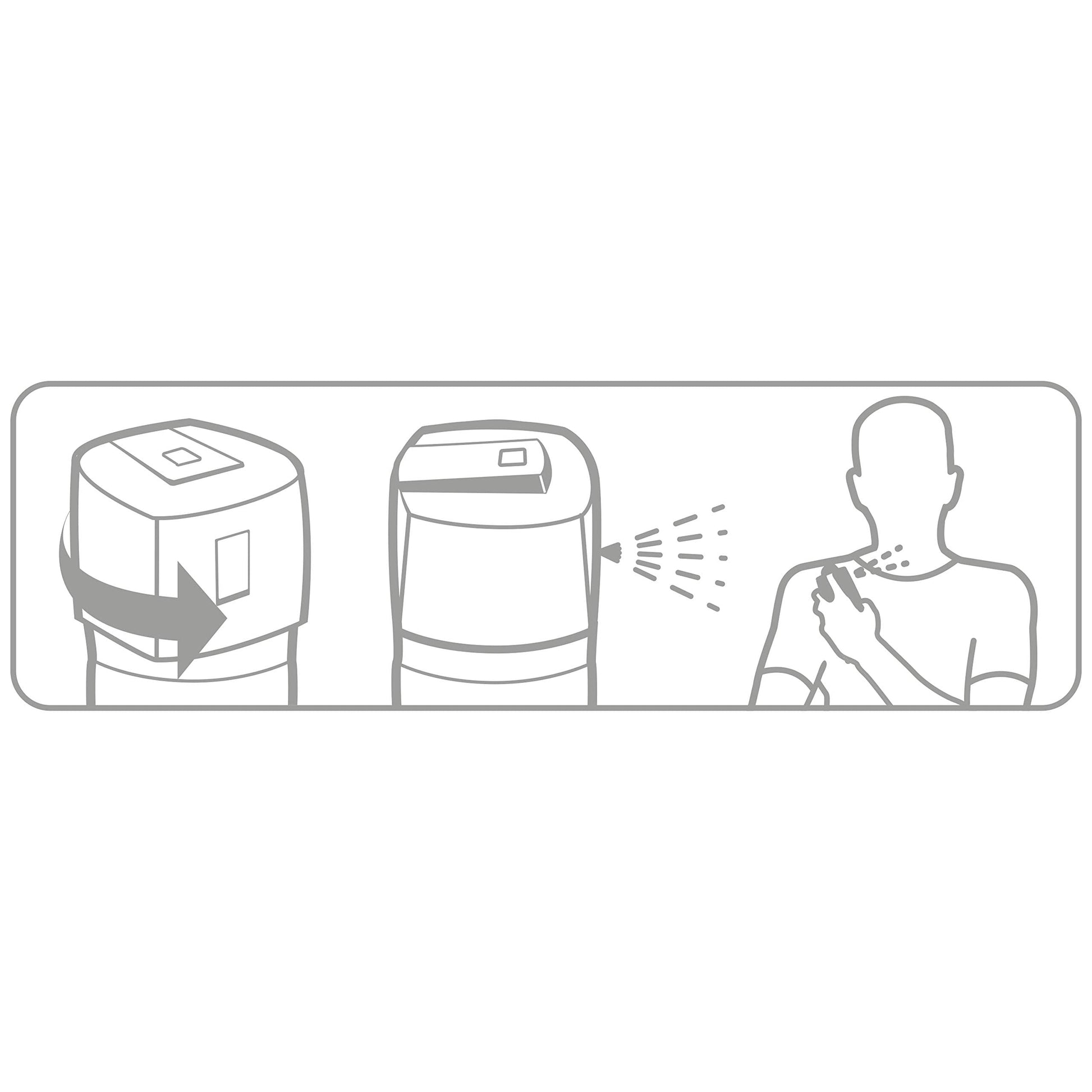 Travel size four ounce Axe Anarchy deodorant cans highlighting its compact and portable design.