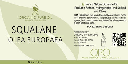 OPO Squalane Oil lightweight non comedogenic face serum and body oil packaging