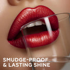 Focallure glamour metal liquid lipstick brand label closeup