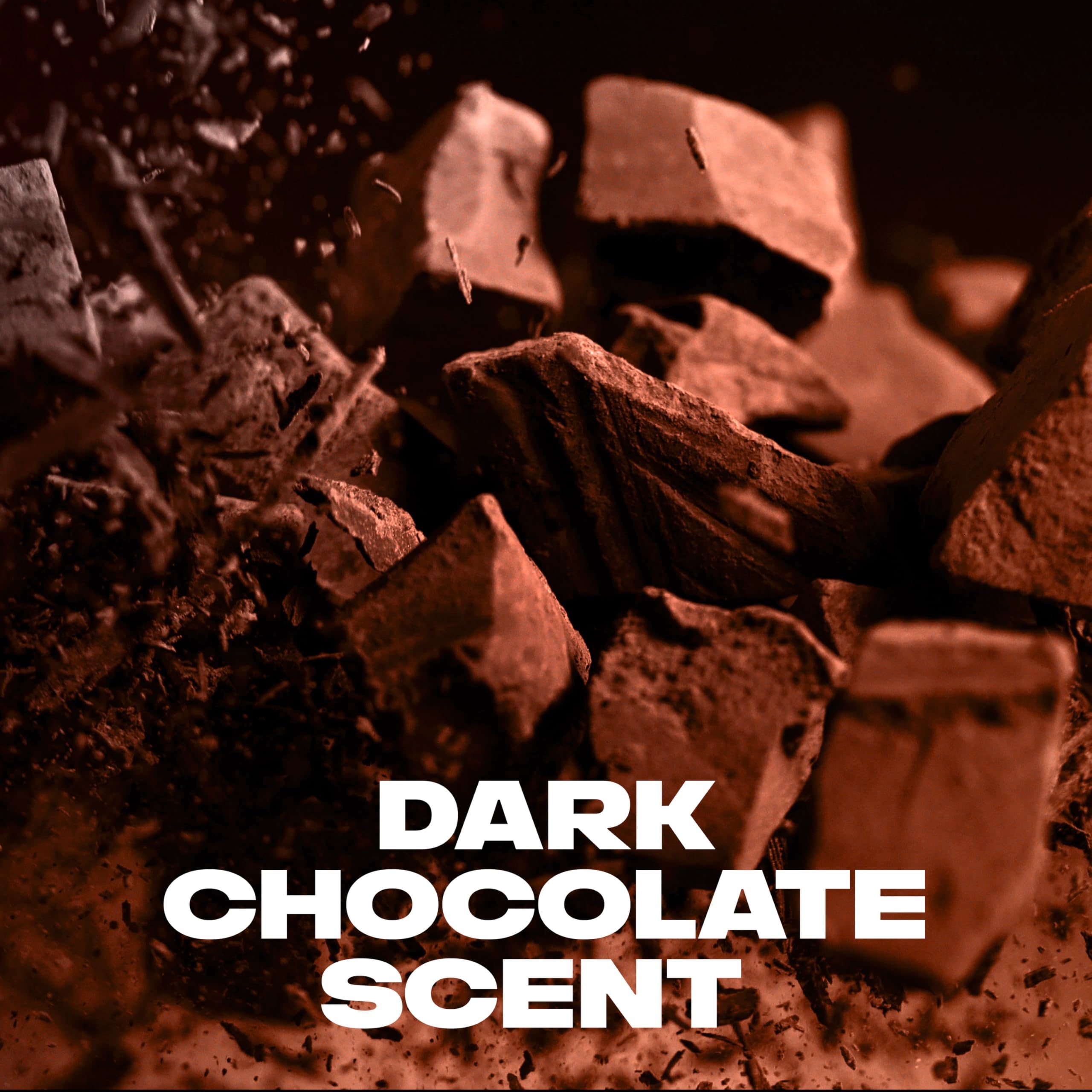 Angled view of the authentic USA imported Axe Dark Temptation chocolate scent deodorant spray for men.