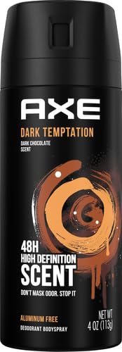 Axe Dark Temptation men's chocolate scent long lasting deodorant