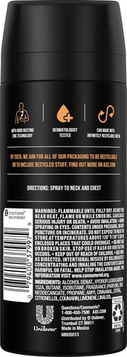 Axe 48 hour freshness dual action body spray pack of six