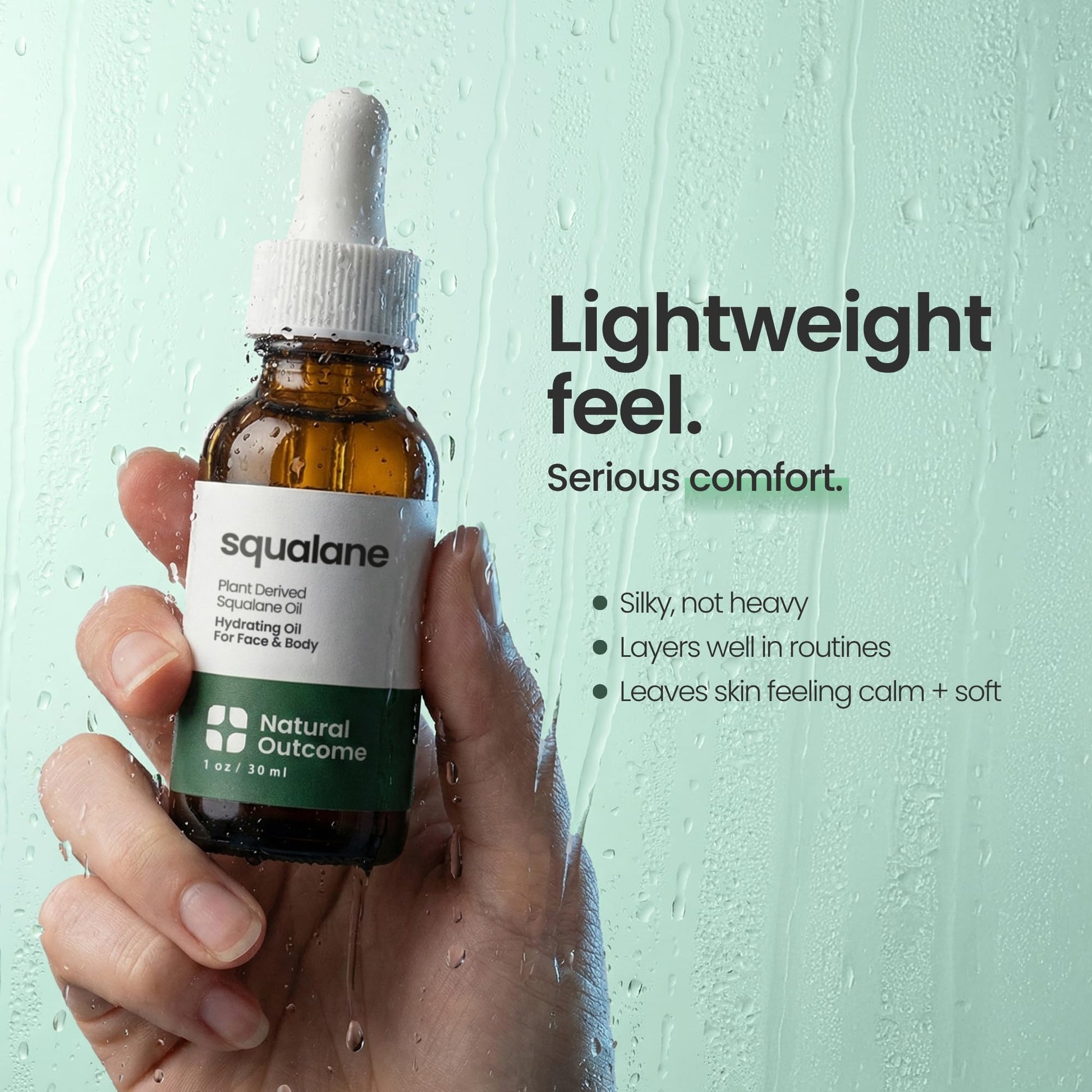 Natural Outcome anti aging facial oil targeting fine lines and enhancing skin elasticity
