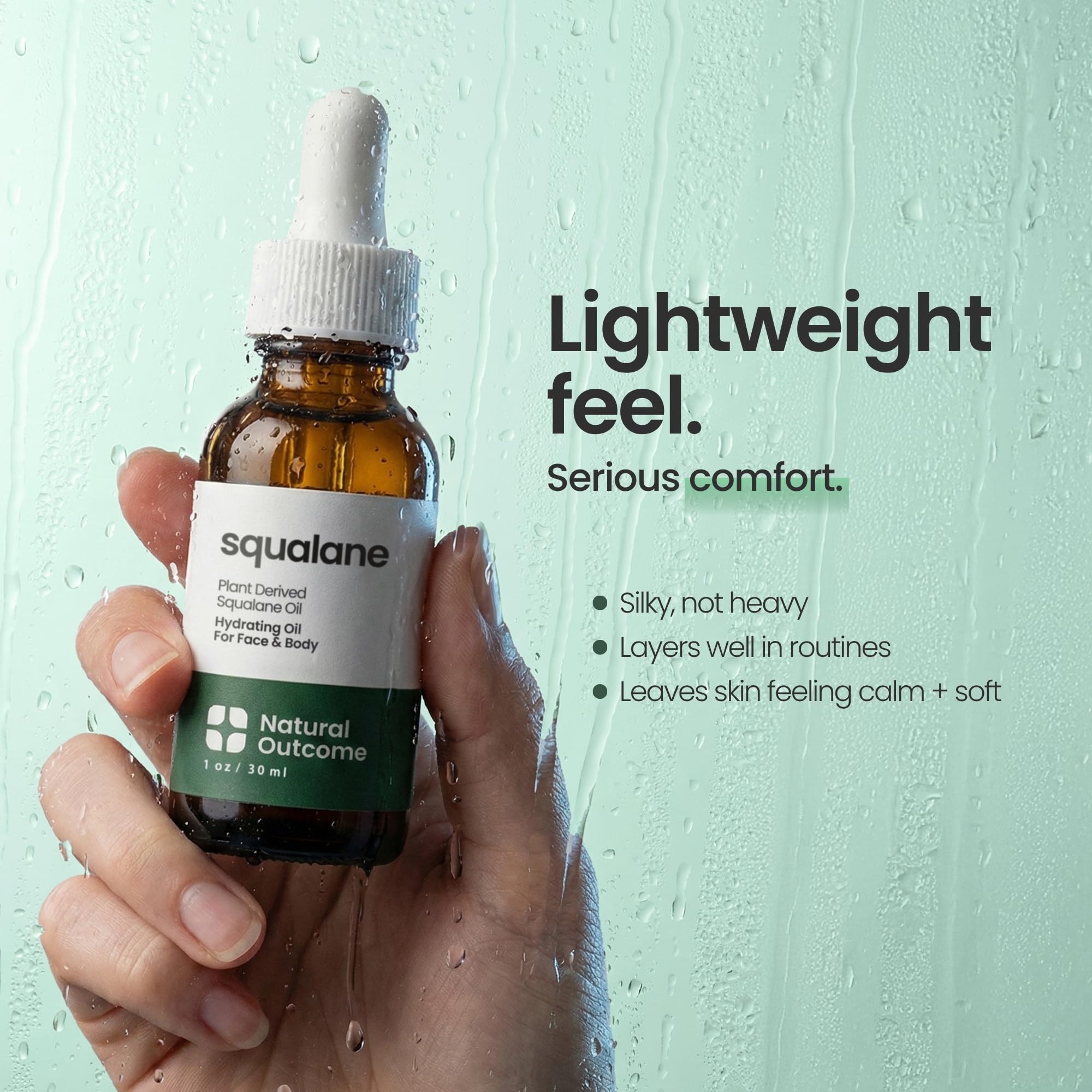 Natural Outcome anti aging facial oil targeting fine lines and enhancing skin elasticity