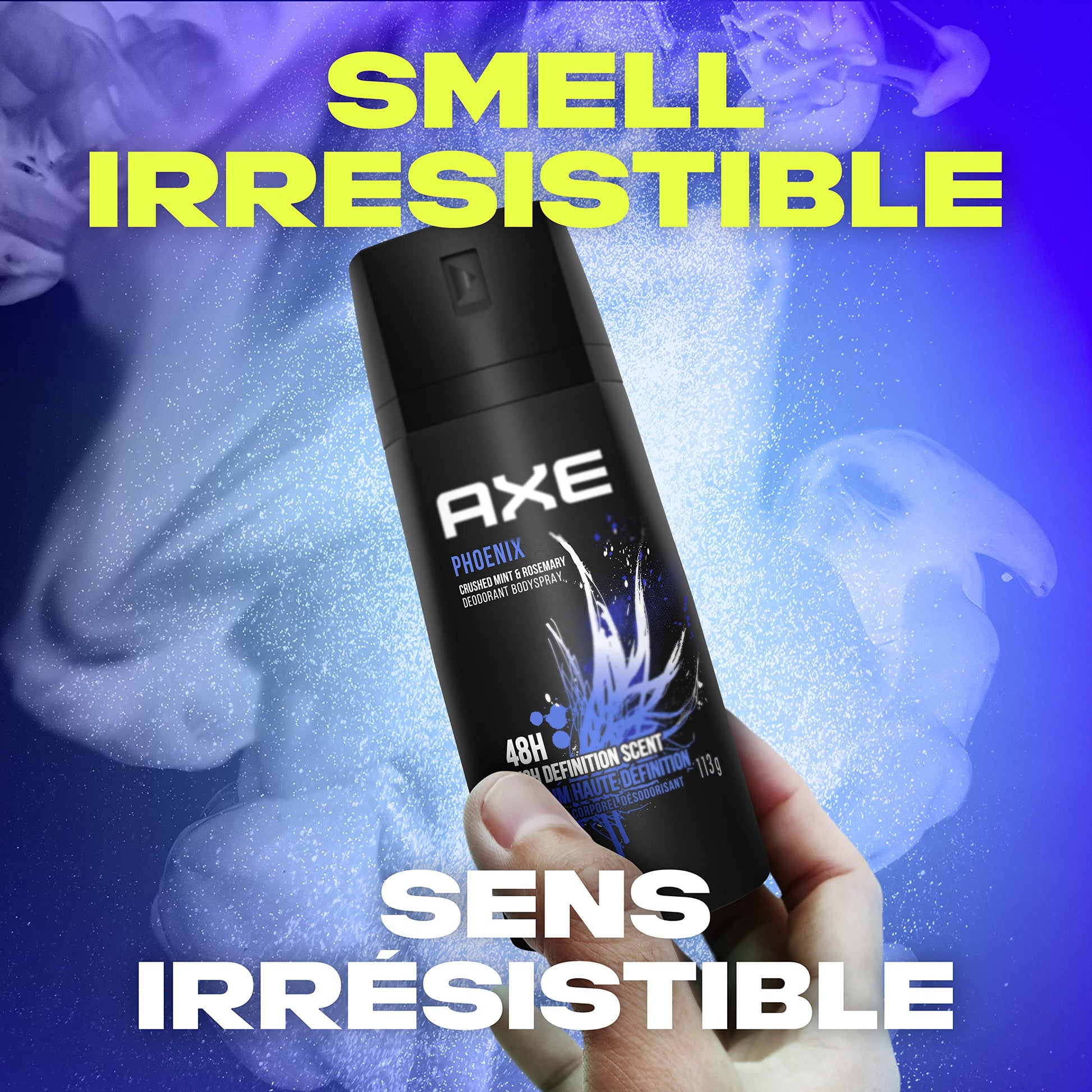 Axe Phoenix high definition odor protection spray twist cap mechanism