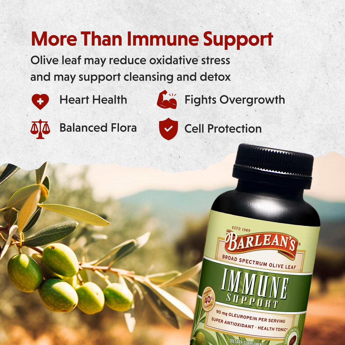 Close up of easy to swallow mini softgels from Barlean's immune wellness formula.