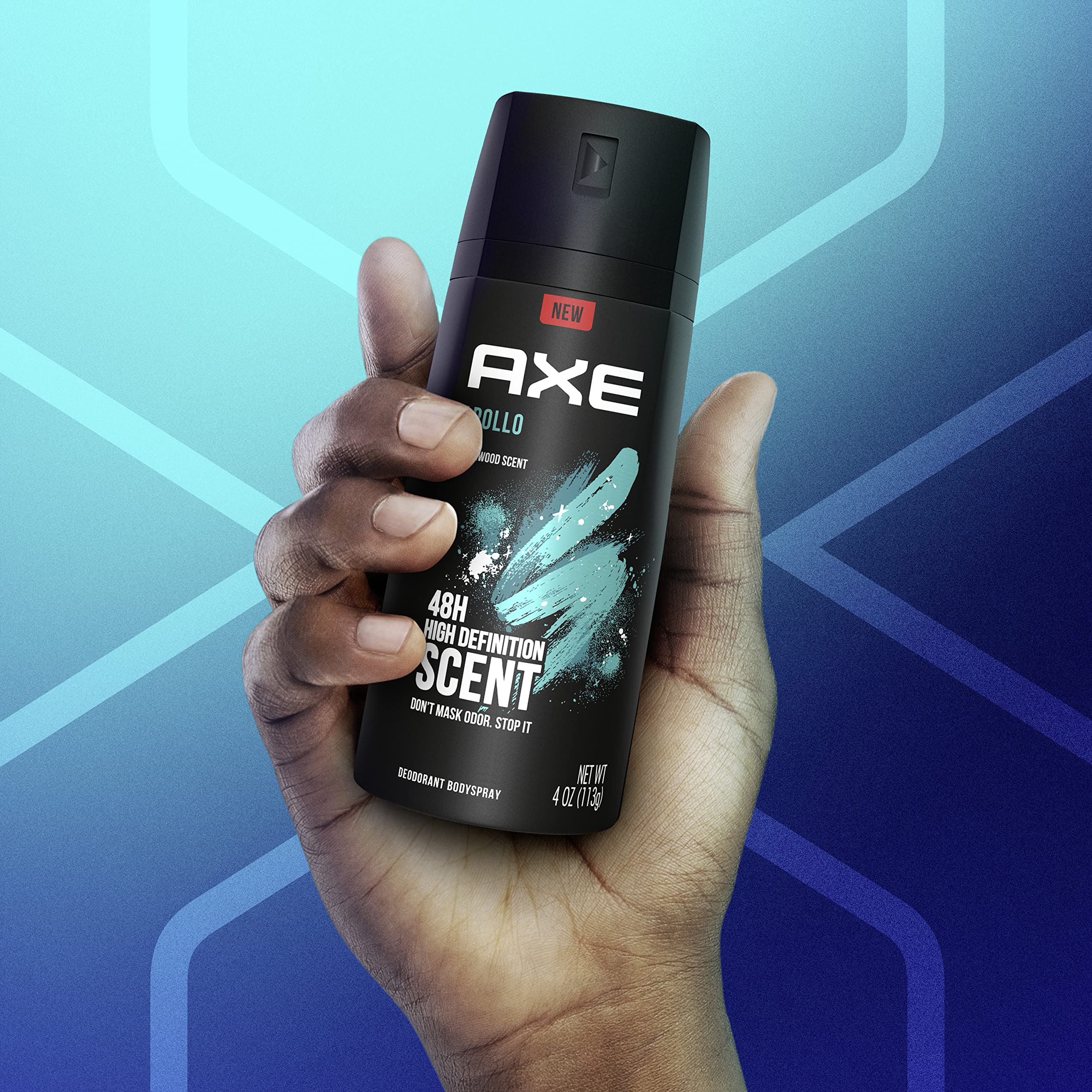 AXE Apollo sage and cedarwood fragrance spray nozzle detail
