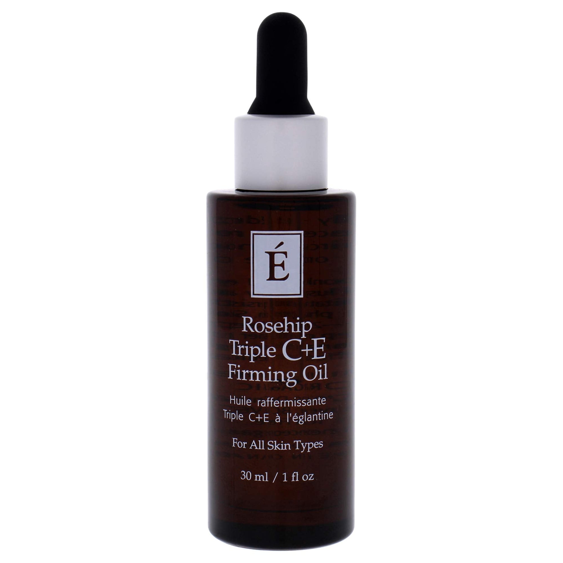Eminence Organics Rosehip Triple C Plus E Firming Facial Oil product box and packaging