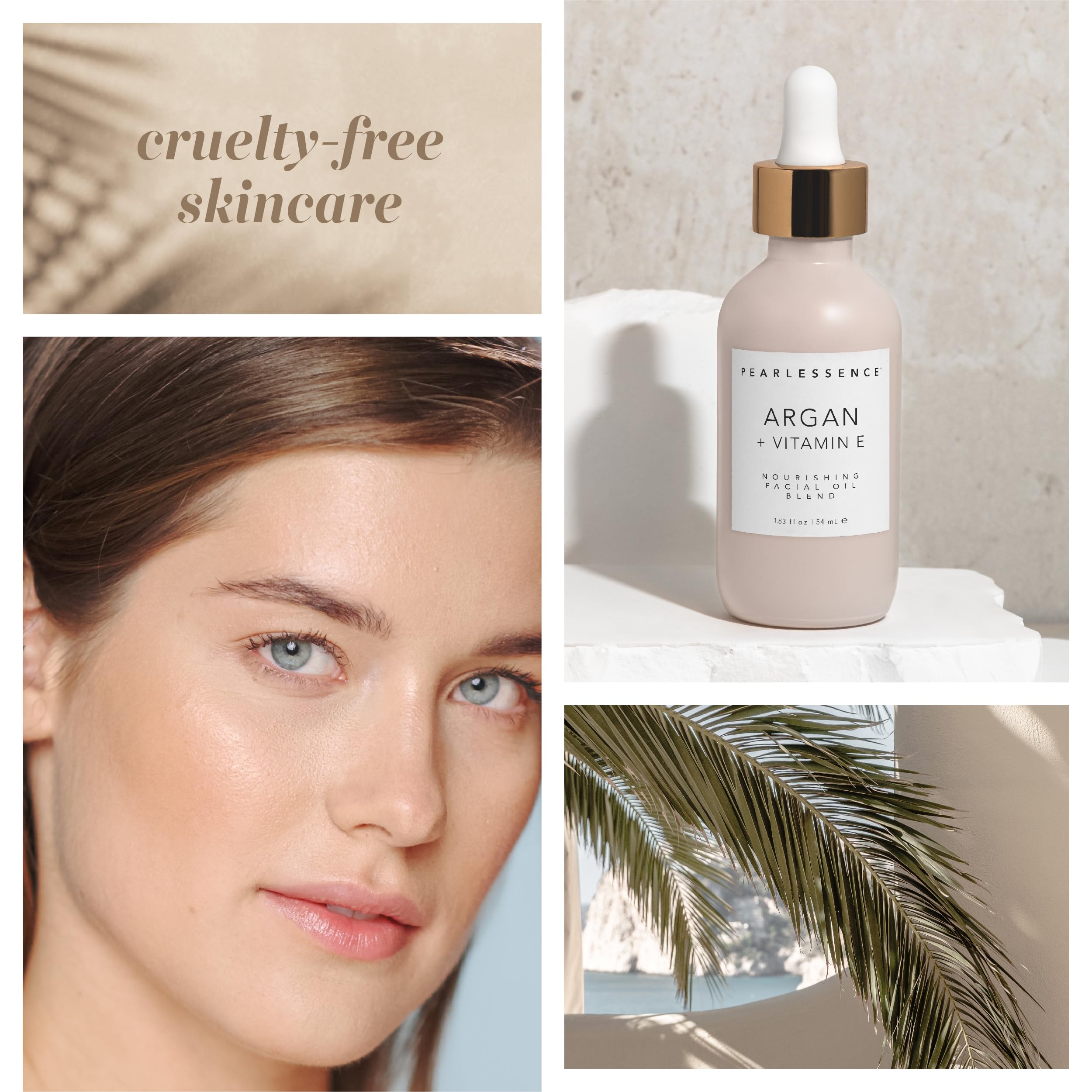Anti aging vitamin C facial oil by Pearlessence close up packaging