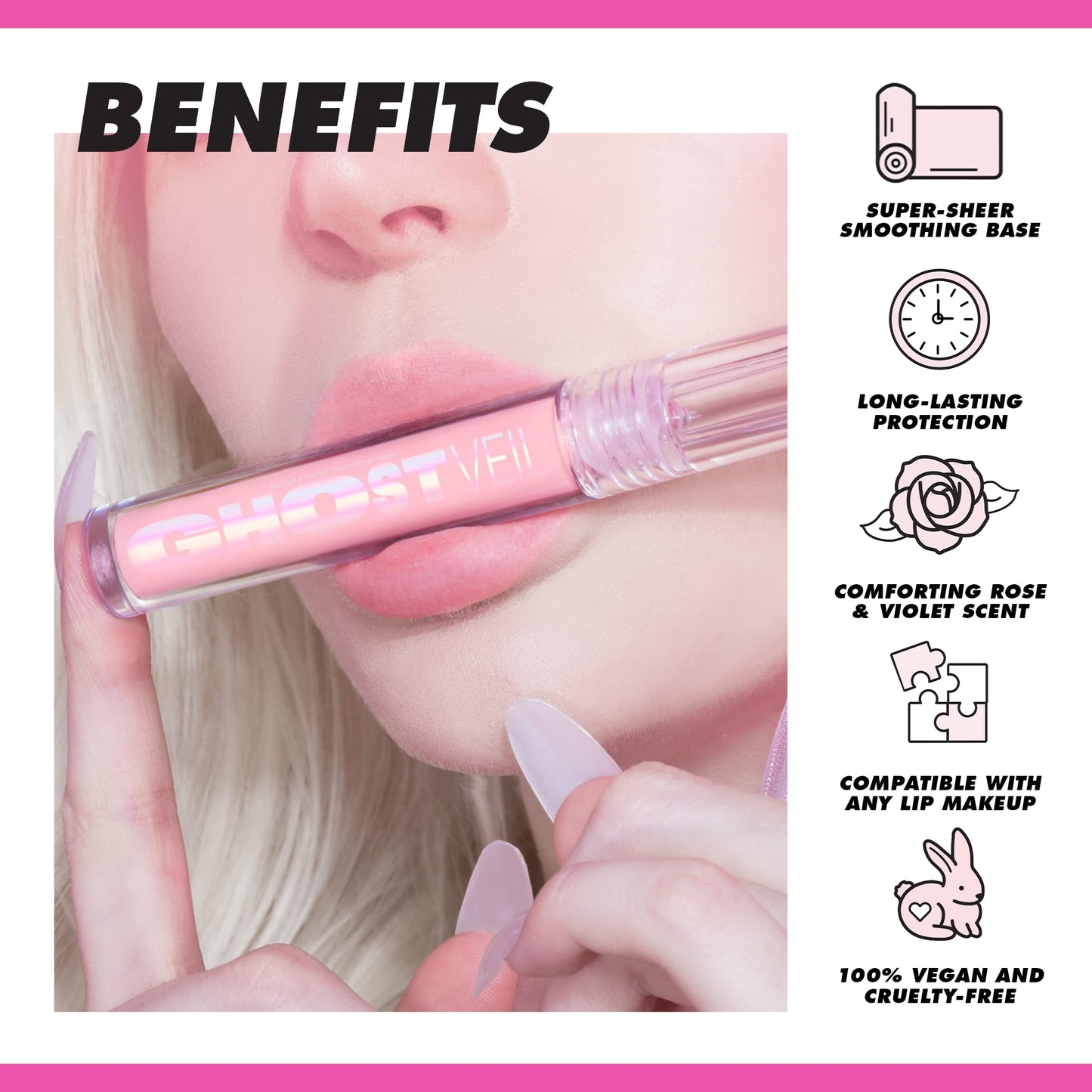 Lime Crime Ghost Veil Lip Primer packaging details