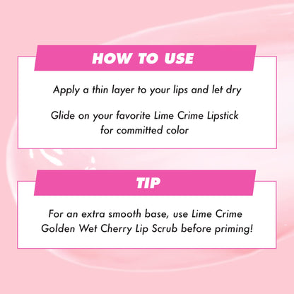 Lime Crime Ghost Veil Lip Primer texture swatch