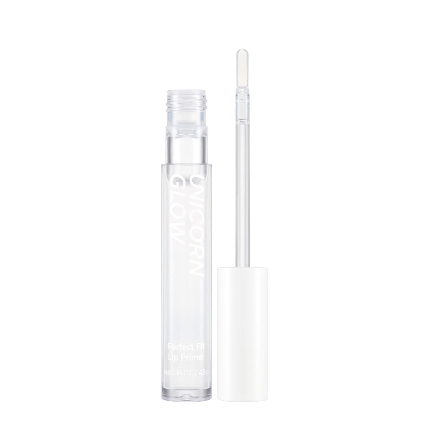 Unicorn Glow Lip Primer wand applicator showing gel texture
