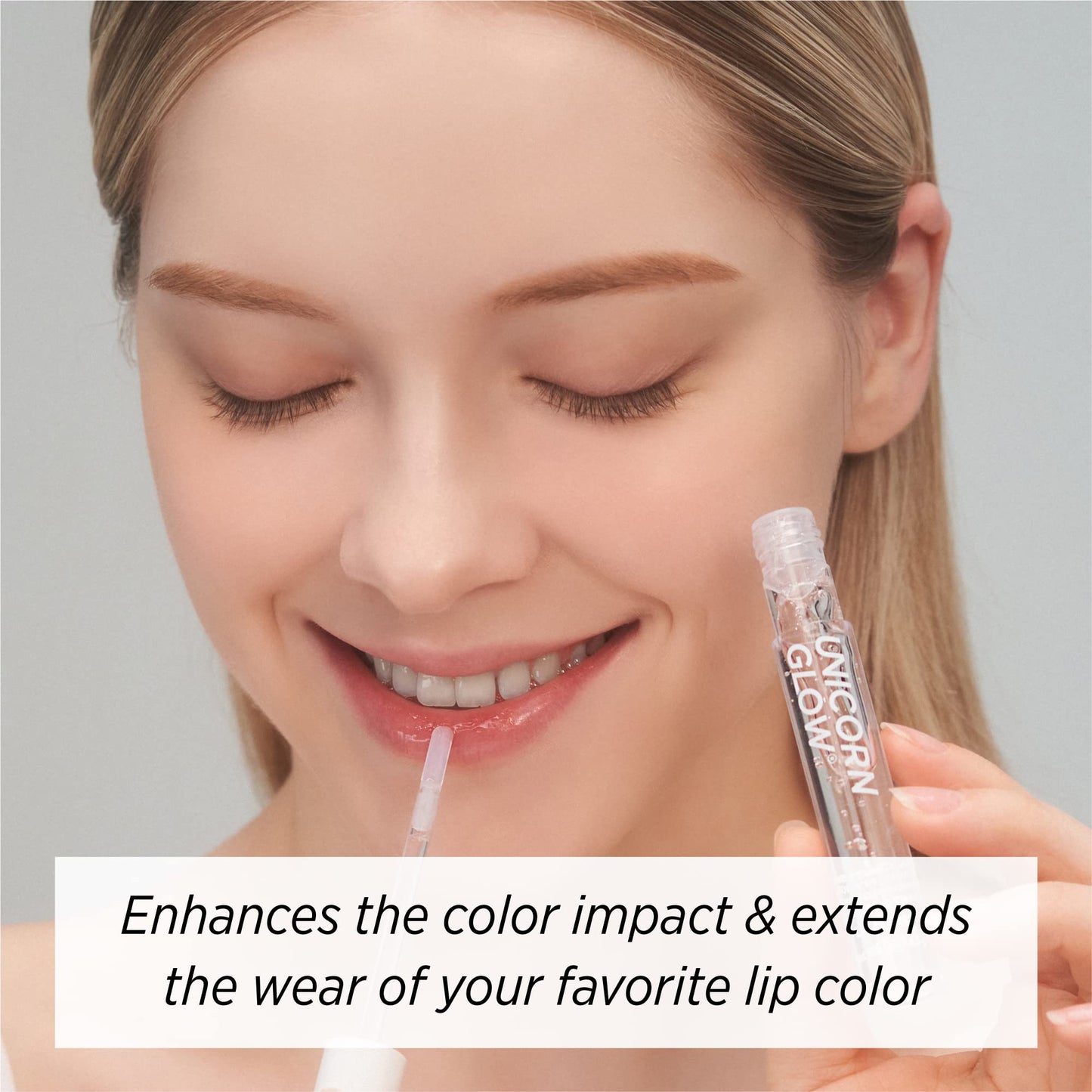 Close up of Unicorn Glow Lip Primer hydration benefits