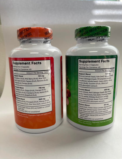 Superfood MD non GMO daily wellness fruit and veggie supplement capsules for health conscious consumers