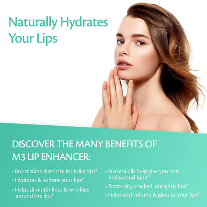 Collagen Lip Plumper gloss applied on lips for volume