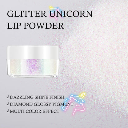 Three shades of Kyda diamond metallic glitter lip powder