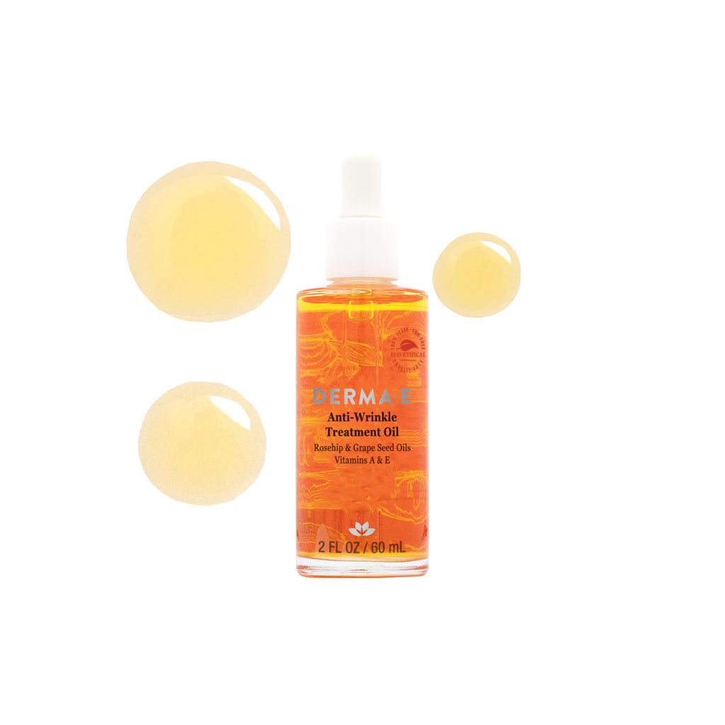 Derma E anti wrinkle treatment oil lifestyle application