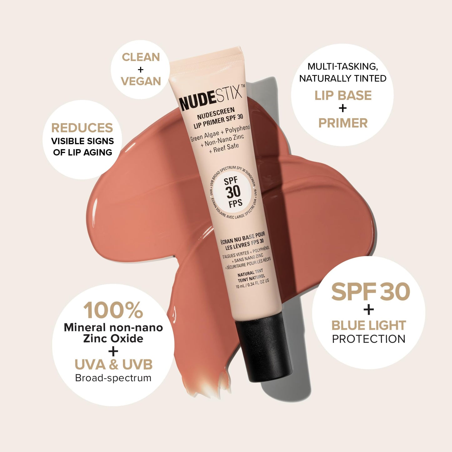 Nudestix Nudescreen Lip Primer for UV protection