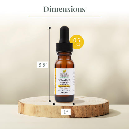Authentic USA imported Health Priority organic face oil showing packaging details and fluid ounce size