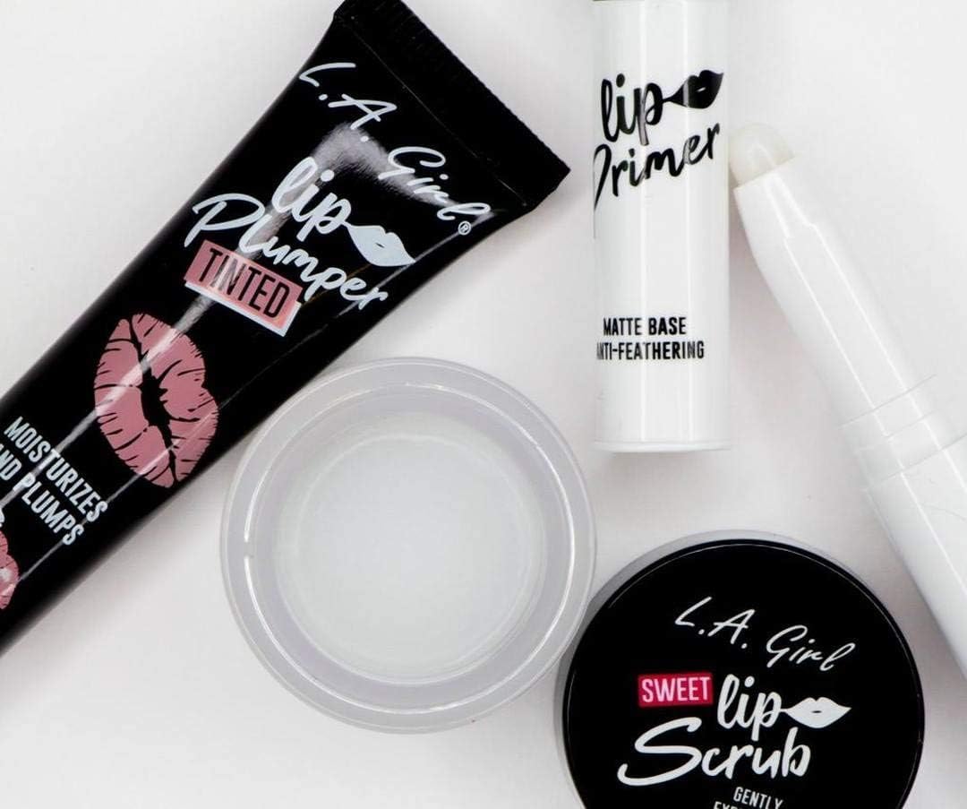 L.A. Girl Lip Essentials primer matte finish texture