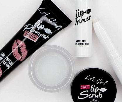 L.A. Girl Lip Essentials primer matte finish texture
