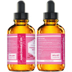 Leven Rose pomegranate seed oil packaging and dropper detail