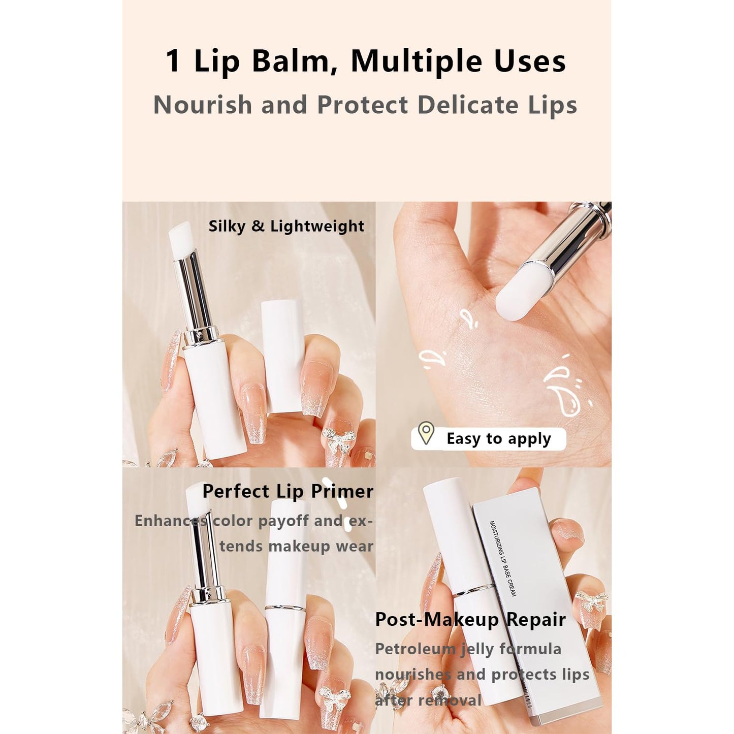 Grospe lip primer set for smooth lipstick application
