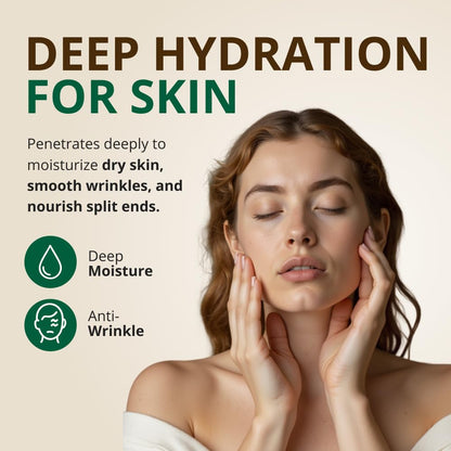 Premium imported USA skincare vitamin E oil packaging back details