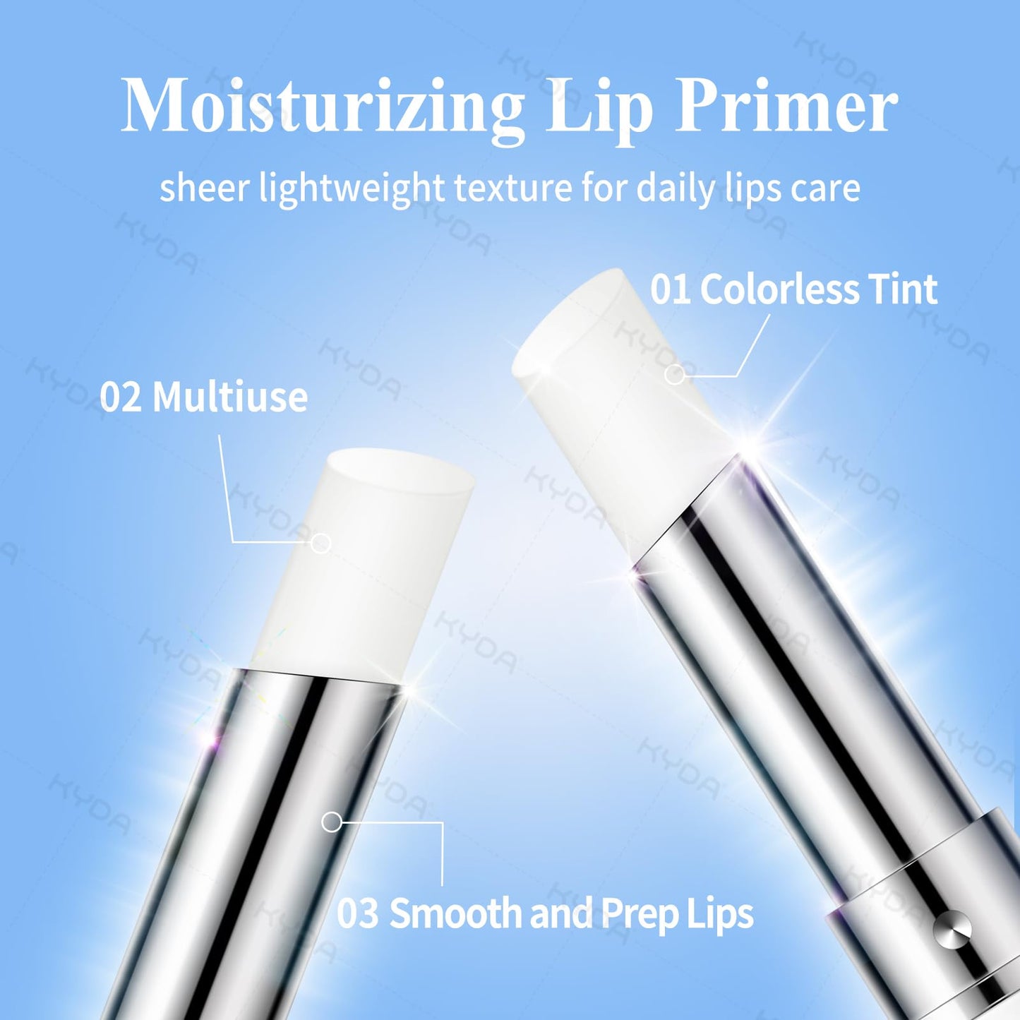 Kyda moisturizing lip primer tube packaging