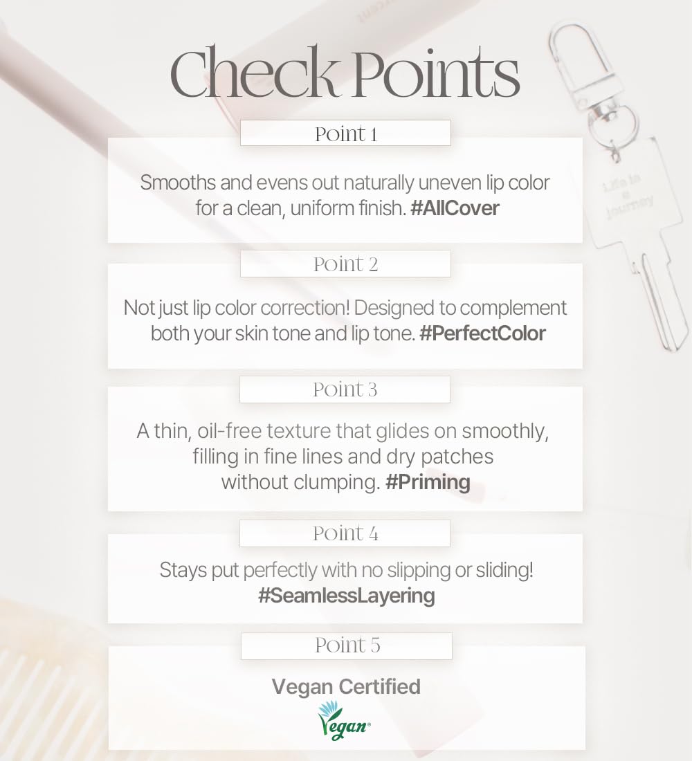 Heart Percent lip base applicator detail for smooth application