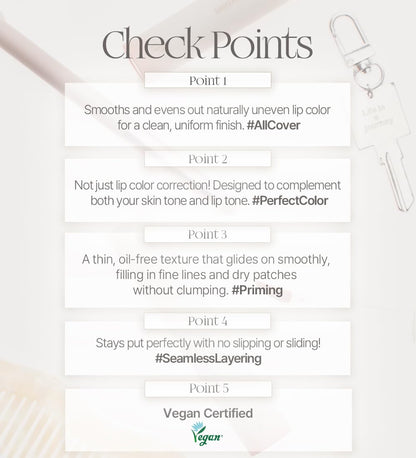 Heart Percent lip base applicator detail for smooth application