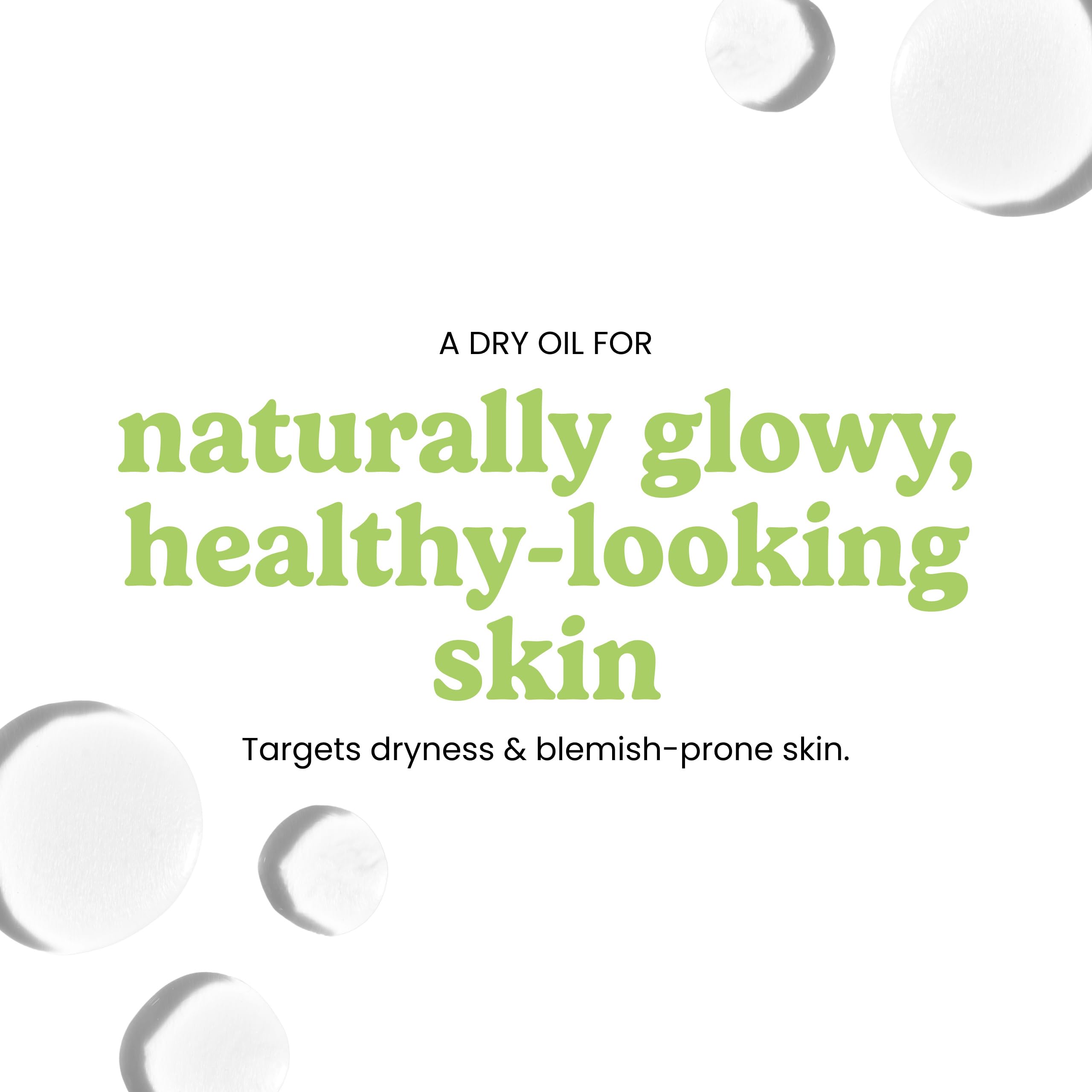Lightweight non greasy face oil for acne prone skin barrier protection