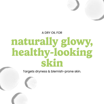 Lightweight non greasy face oil for acne prone skin barrier protection