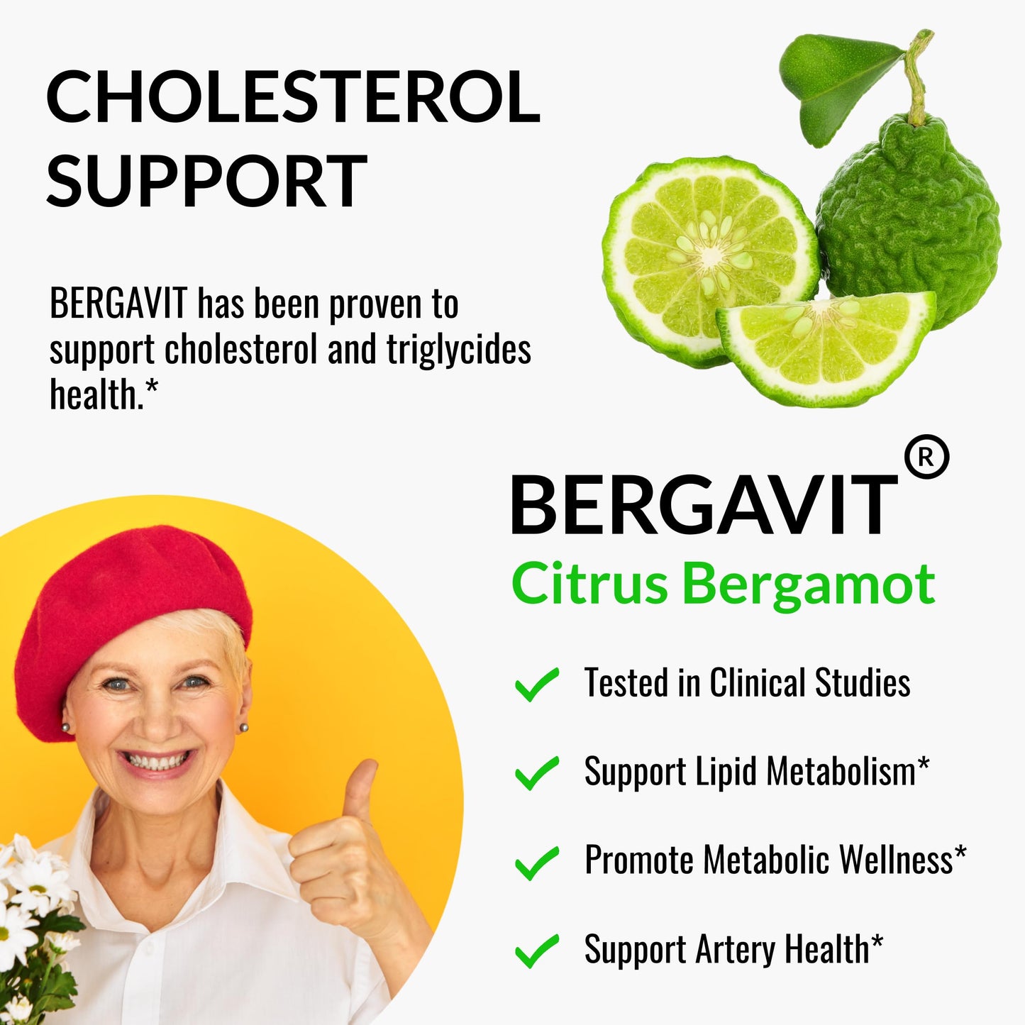 Close up look of the authentic imported UpNourish citrus bergamot bottle packaging details.