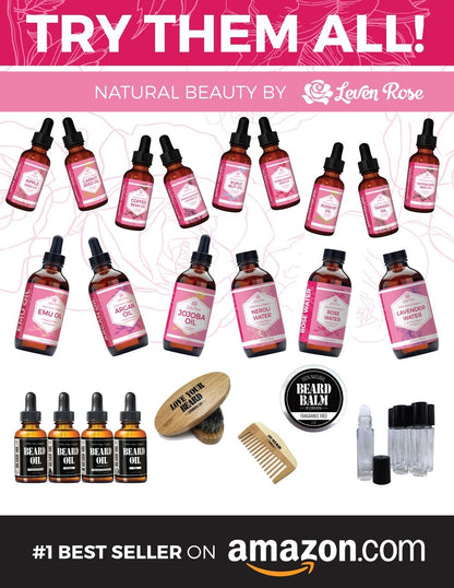 Authentic Leven Rose beauty care range pure sea buckthorn seed oil product shot