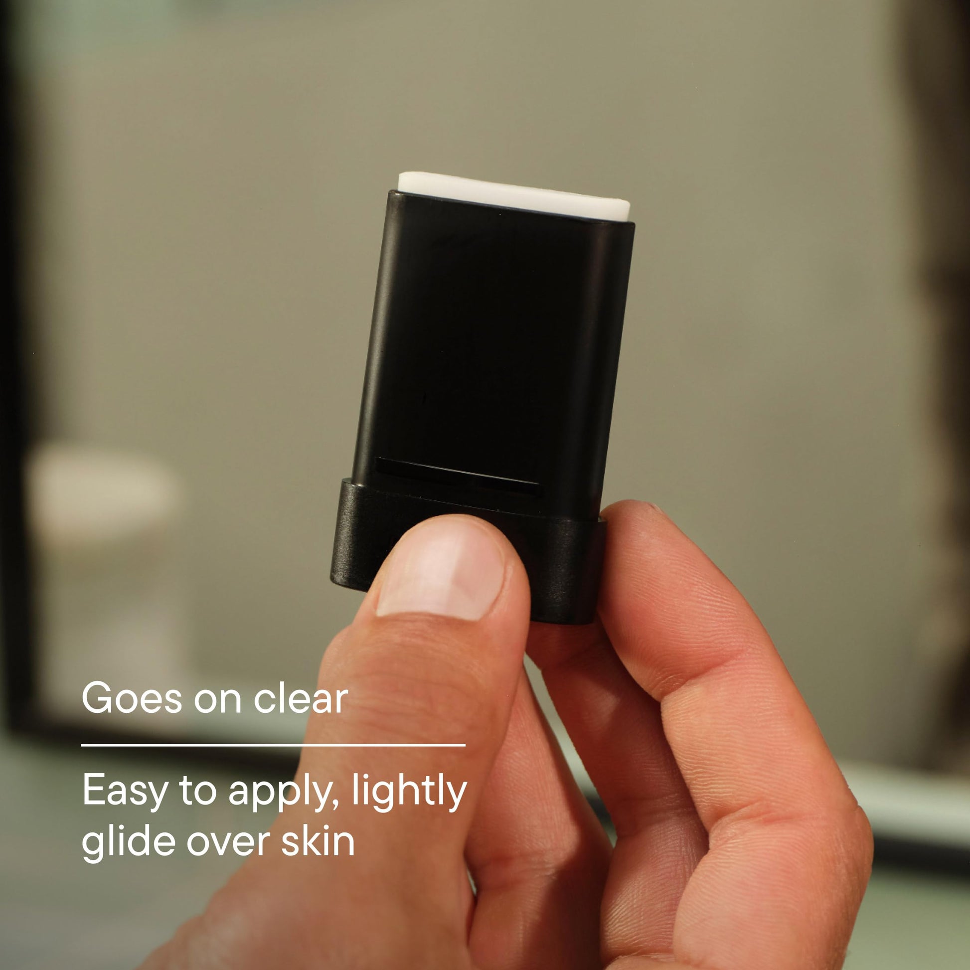 Dermatologist tested fragrance free oil absorbing balm for men close up view
