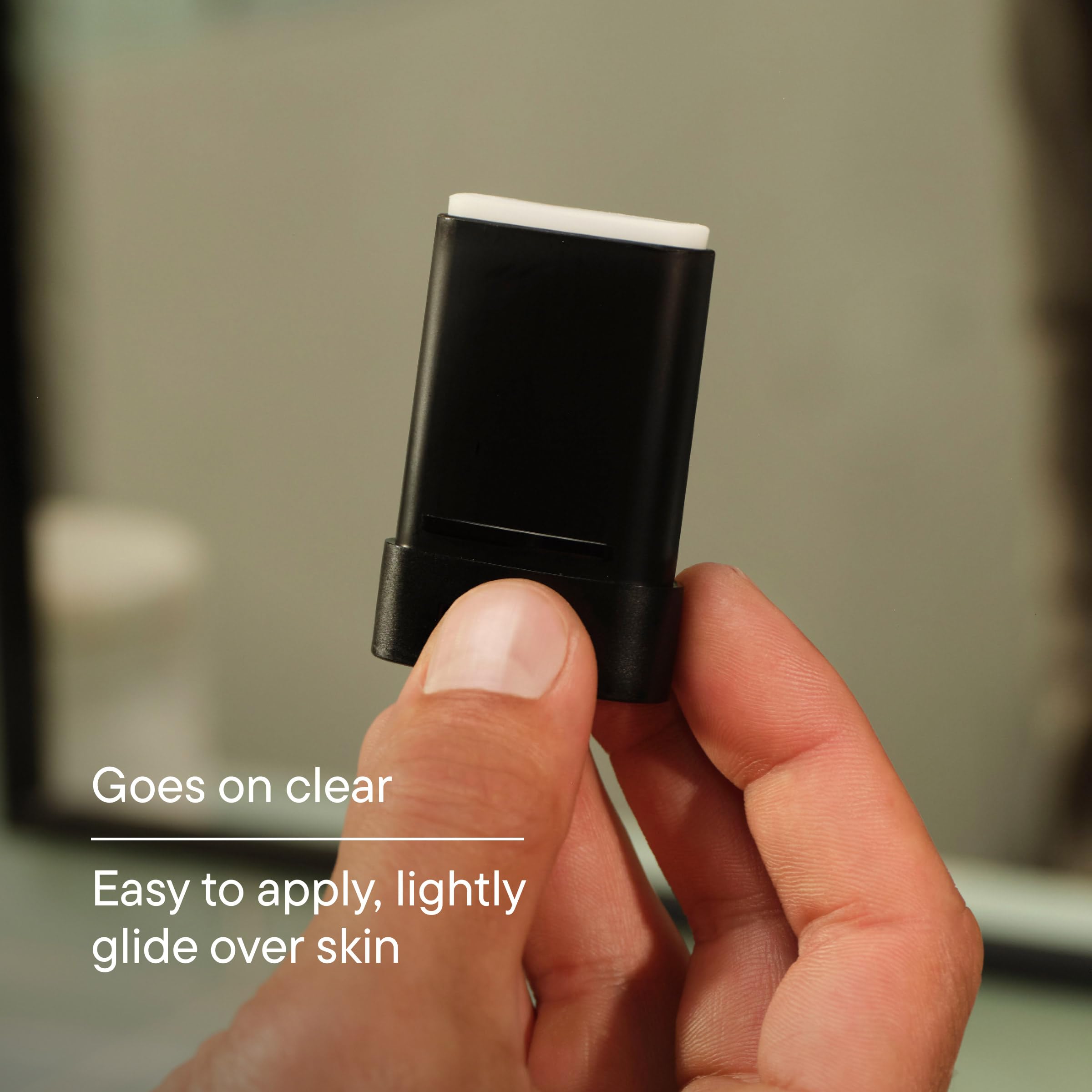 Dermatologist tested fragrance free oil absorbing balm for men close up view