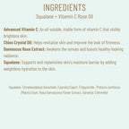 Biossance Squalane And Vitamin C Rose Advanced Facial Oil thirty milliliters bottle angle view