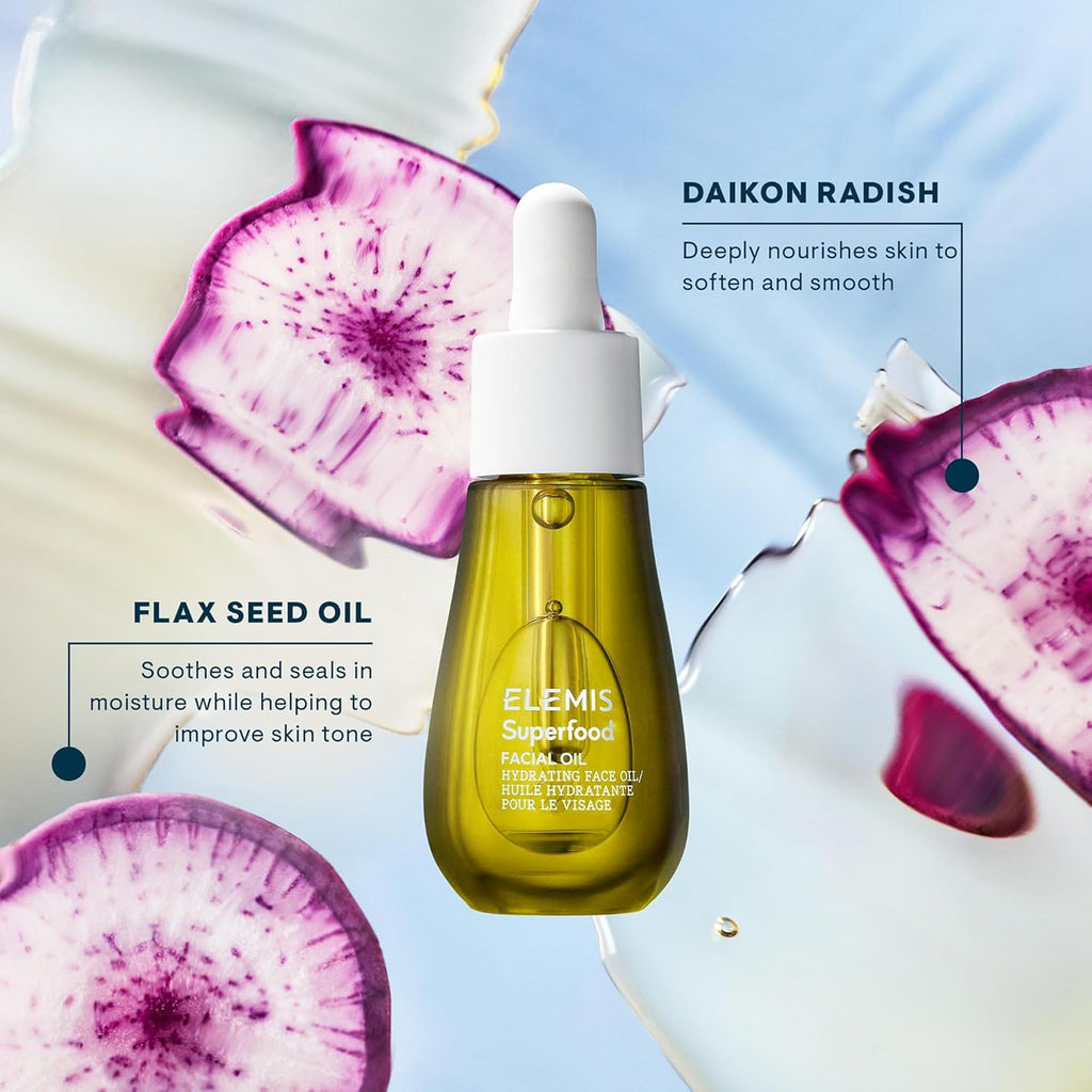 Botanical ingredients highlighting broccoli seed and rosehip extracts