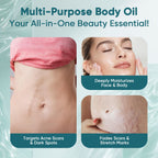 Demonstration of the rose quartz applicator used on skin.
