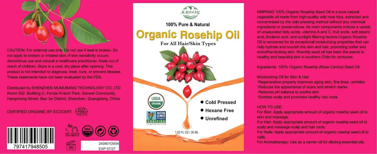 Lifestyle shot demonstrating pure rosehip seed oil texture and clarity